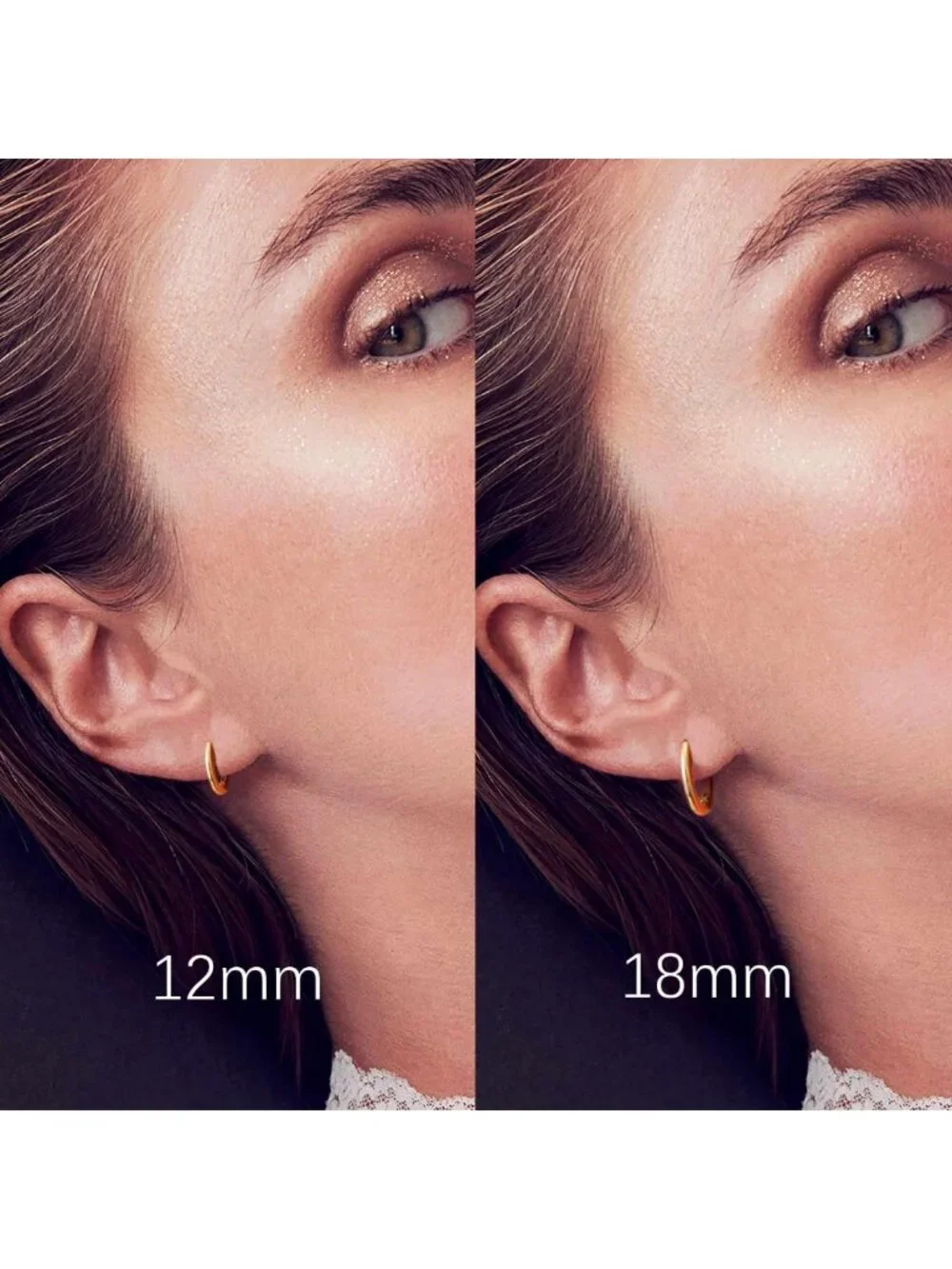14K Gold Small Huggie Hoop Earrings - Elegant Everyday Jewelry, Lightweight